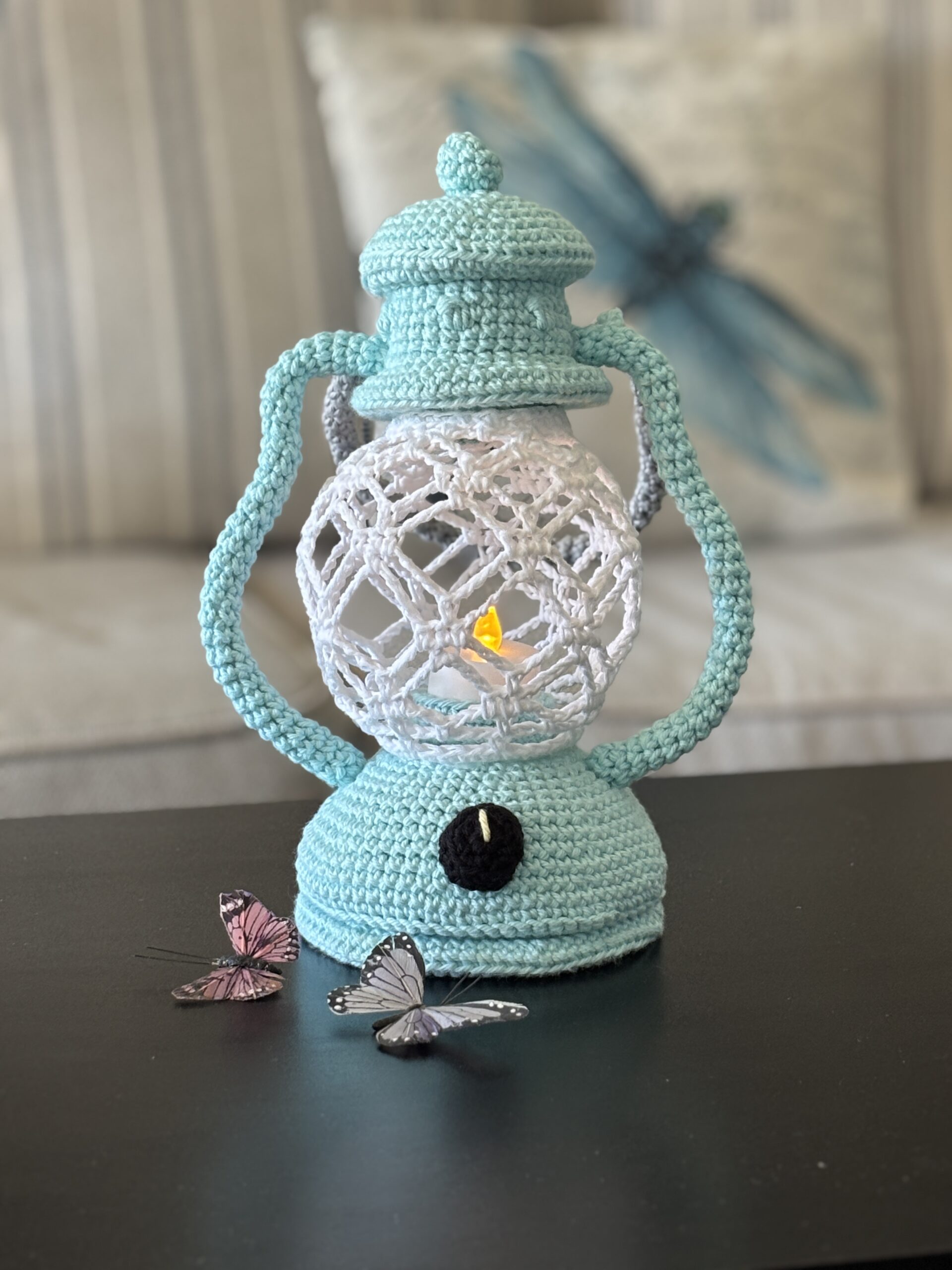 Crochet Lantern Pattern | Amigurumi | LED Tea Light Holder | PDF Pattern - Image 3