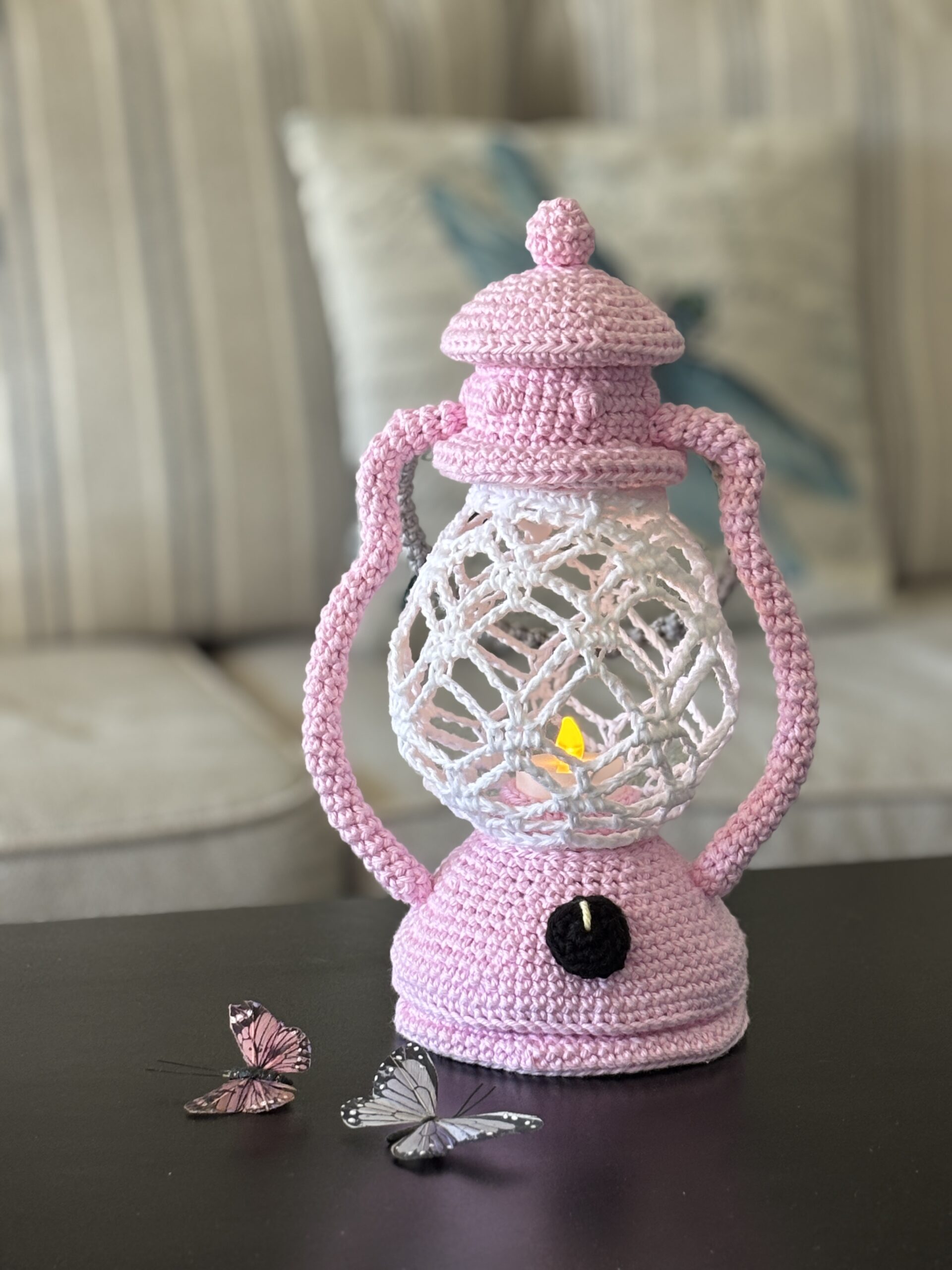 Crochet Lantern Pattern | Amigurumi | LED Tea Light Holder | PDF Pattern - Image 4
