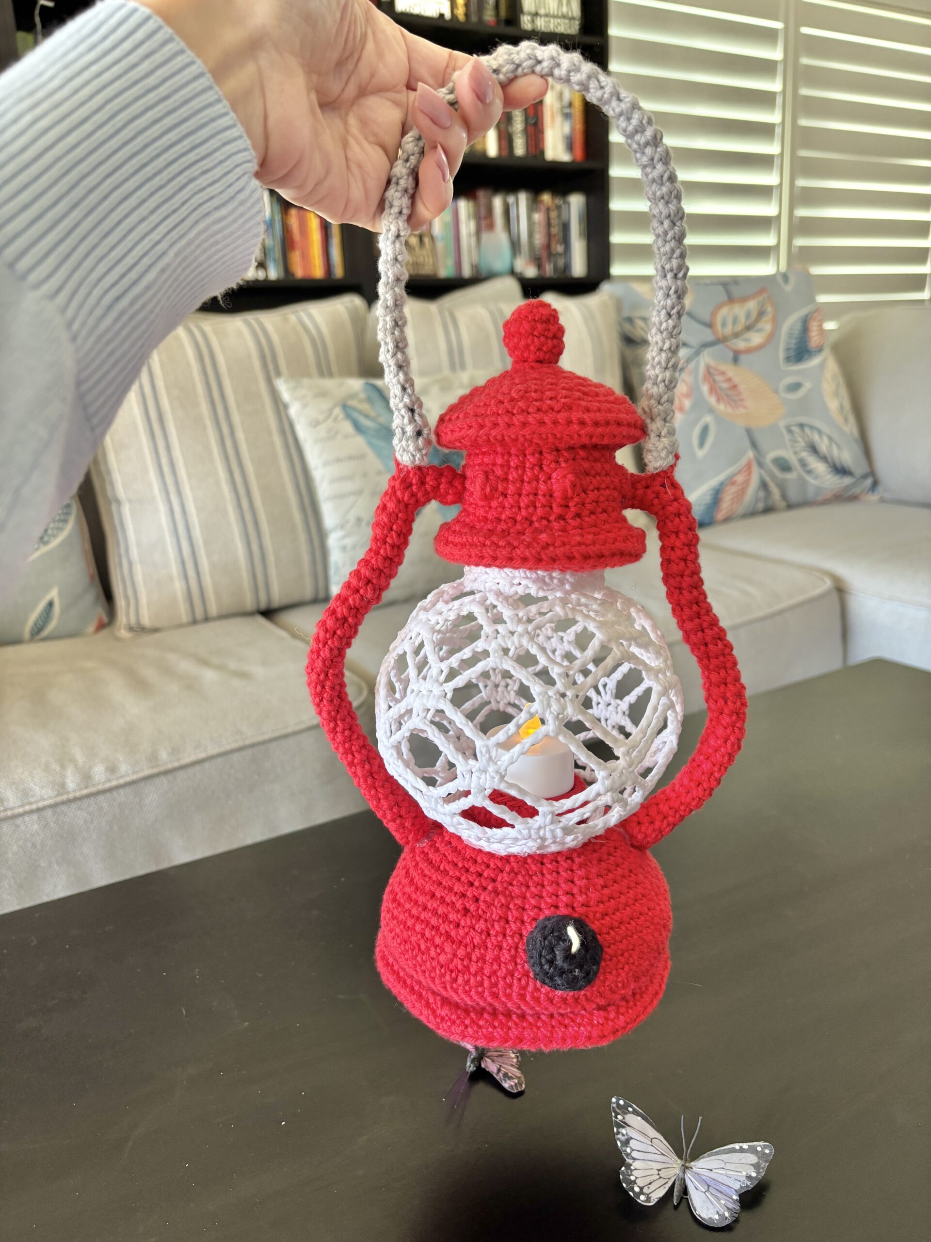 Crochet Lantern Pattern | Amigurumi | LED Tea Light Holder | PDF Pattern - Image 2