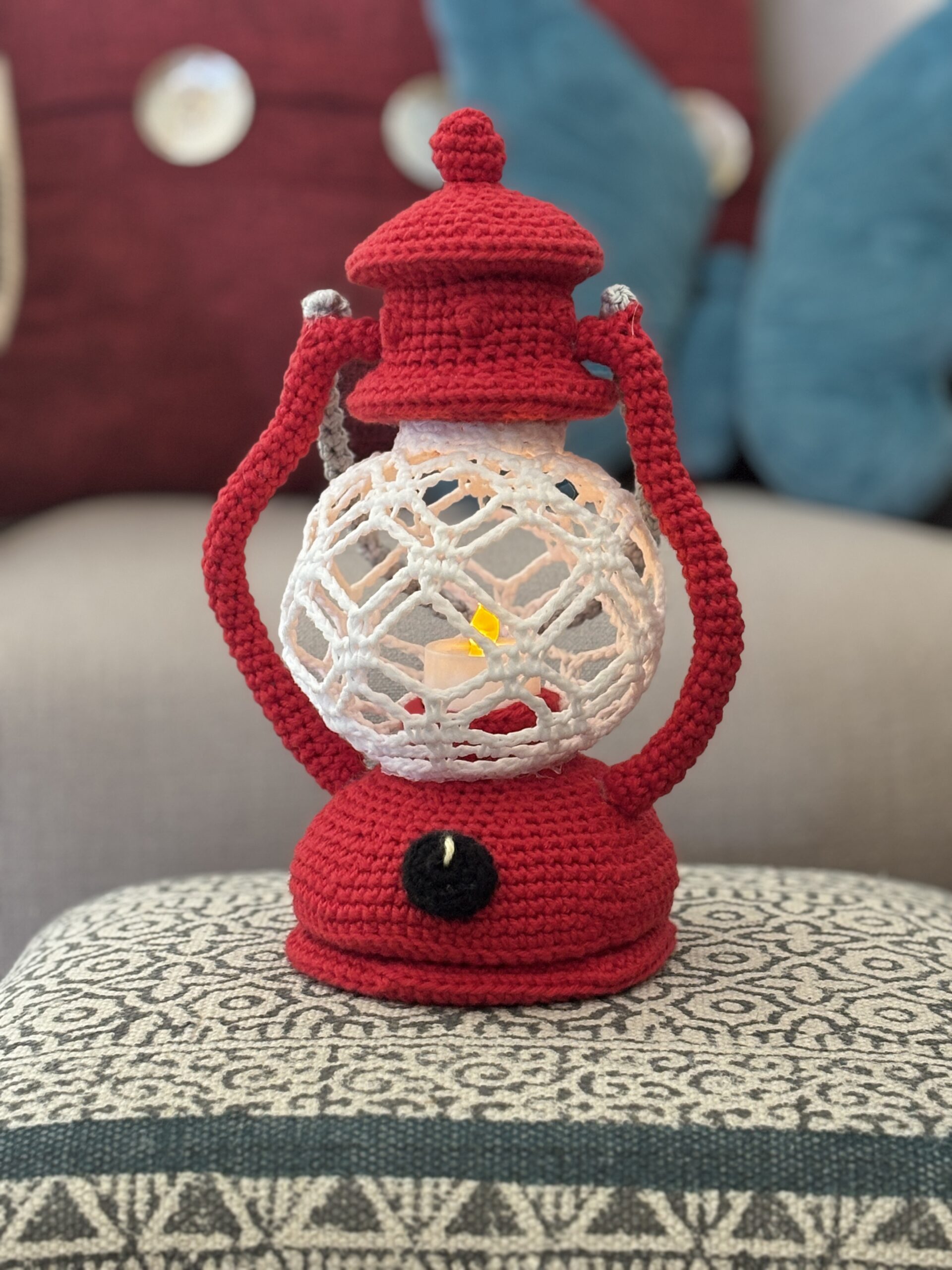 Crochet Lantern Pattern | Amigurumi | LED Tea Light Holder | PDF Pattern - Image 6