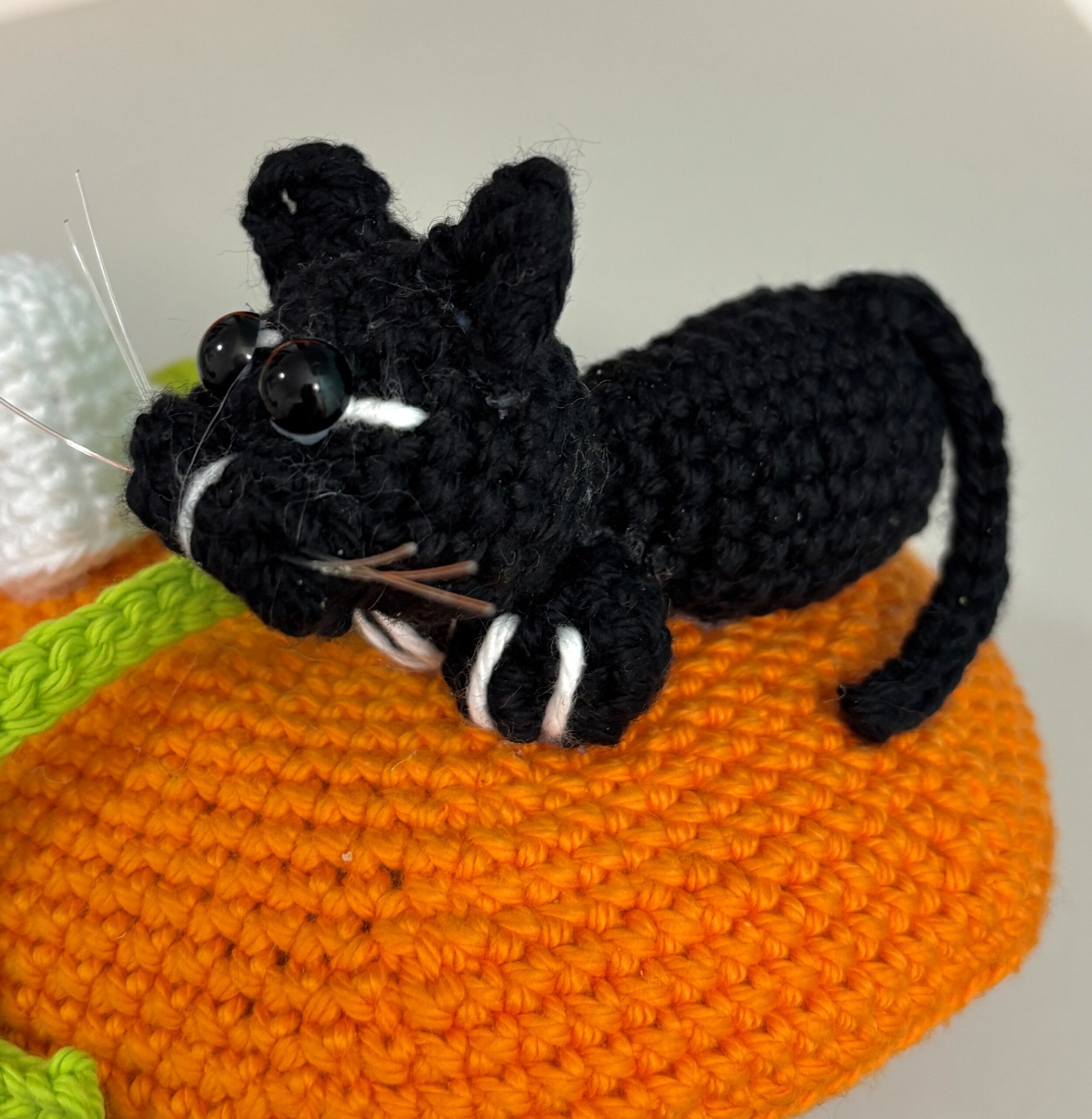 crochet black cat
